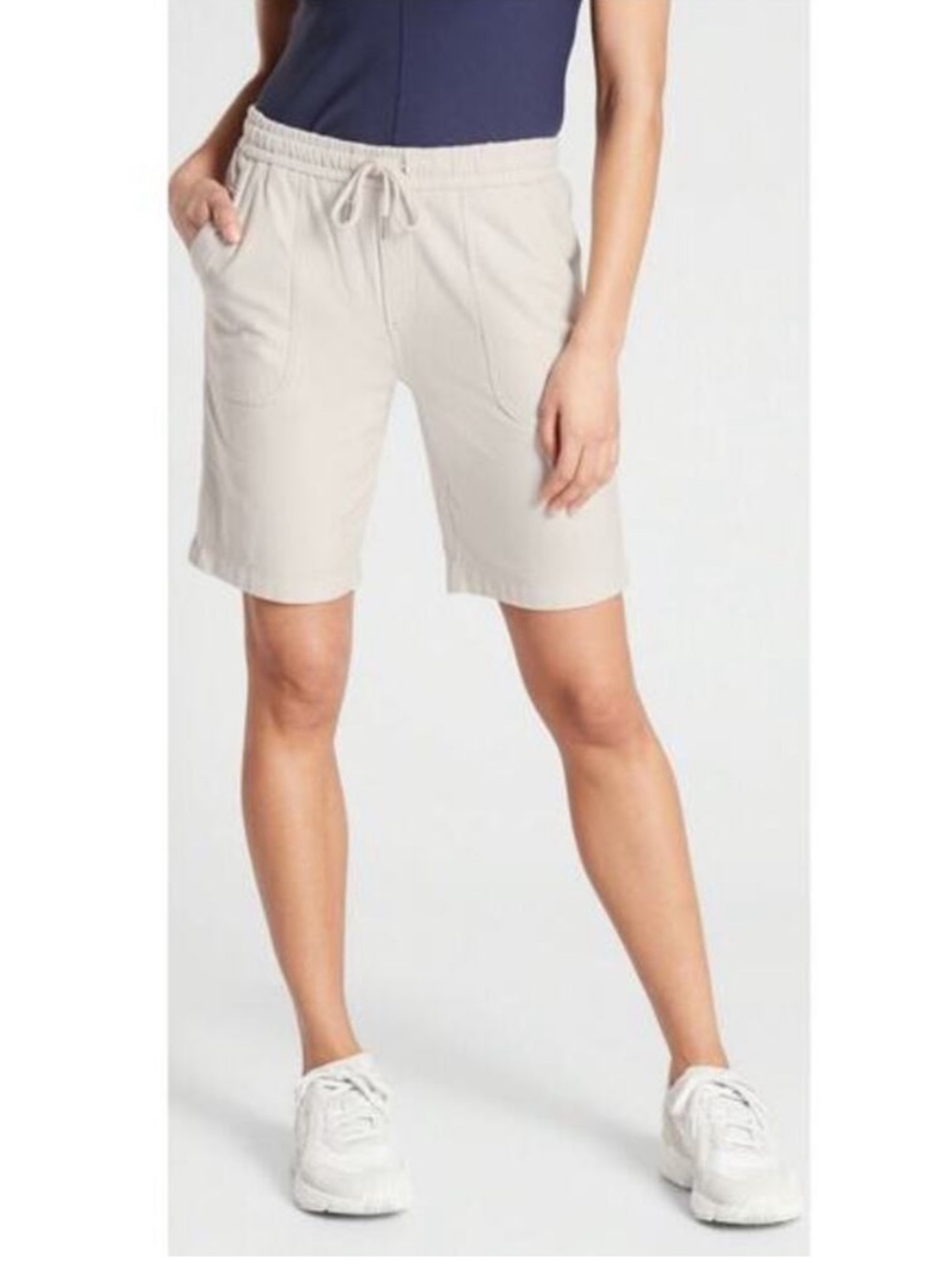 Athleta Farallon Cream Bermuda Shorts